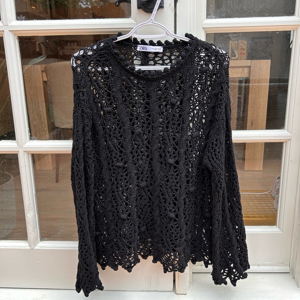 Zara Crochet Sweater